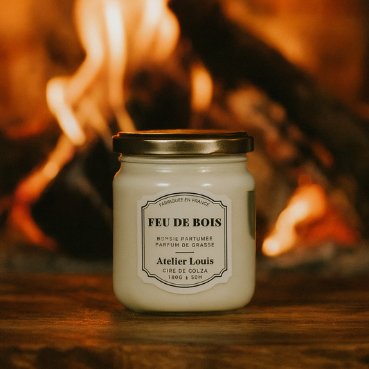 Bougie naturelle Feu de bois