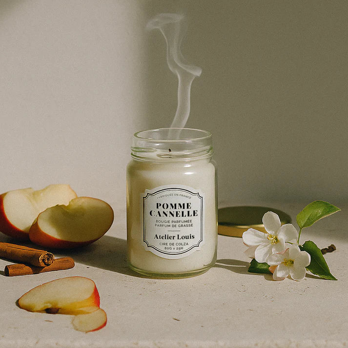 Bougie naturelle Pomme cannelle